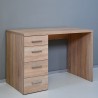Bureau d'étude rangement 4 tiroirs design moderne bois KimDesk Dimensions