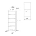 Étagère ouverte moderne multi-usages 5 compartiments Egua Modèle
