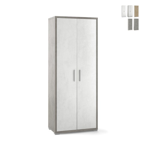 Armoire mobile multifonction 2 portes 5 étagères design moderne Arnes Promotion
