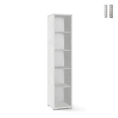 Étagère colonne ouverte multi-usages moderne 5 compartiments Lipp Promotion