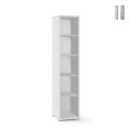 Étagère colonne ouverte multi-usages moderne 5 compartiments Lipp Promotion