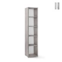 Étagère colonne ouverte multi-usages moderne 5 compartiments Lipp Remises