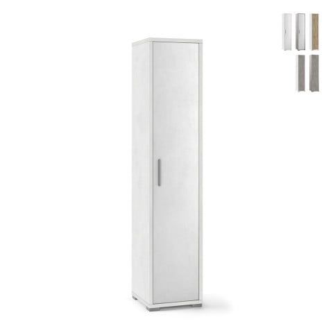Armoire colonne polyvalente à 5 compartiments au design moderne Kumi Promotion