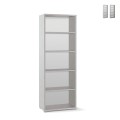 Étagère ouverte 5 cases meuble polyvalent moderne Opal Promotion
