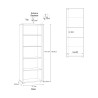 Étagère ouverte 5 cases meuble polyvalent moderne Opal Modèle