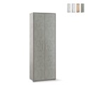 Armoire mobile polyvalente 5 compartiments 2 portes design moderne Alès Promotion