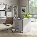Meuble 3 tiroirs clés roulettes bureau design moderne Rot Achat
