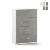 Commode 4 tiroirs chambre ou bureau design moderne Adelia Promotion