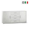 Buffet moderne 2 portes 4 tiroirs Cleore pour salon Choix