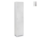 Colonne de rangement mobile avec porte, 4 étagères ajustables Tibet Vente
