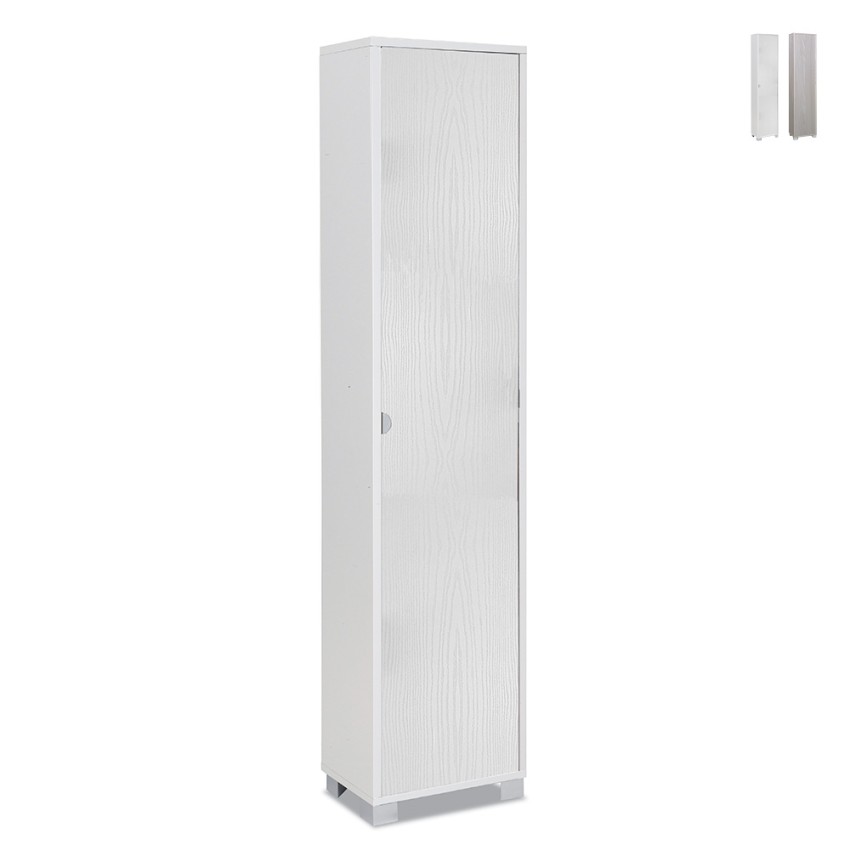 Colonne de rangement mobile avec porte, 4 étagères ajustables Tibet Vente Colonne de rangement mobile avec porte, 4 étagères ajustables Tibet Vente