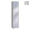 Armoire colonne avec porte-miroir 4 étagères réglables Beck Offre