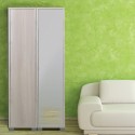 Armoire colonne avec porte-miroir 4 étagères réglables Beck Dimensions