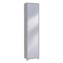 Armoire colonne avec porte-miroir 4 étagères réglables Beck Achat