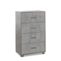 Commode bureau chambre à coucher 4 tiroirs design moderne Elita 