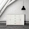 Buffet meuble TV Talia - 2 portes, 4 tiroirs 