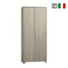 Armoire mobile polyvalente 8 étagères avec portes coulissantes Paco Catalogue