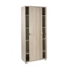 Armoire mobile polyvalente 8 étagères avec portes coulissantes Paco Caractéristiques