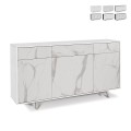 Buffet moderne 3 portes 3 tiroirs pour salon et cuisine Dalgo Promotion