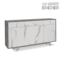 Buffet moderne 3 portes 3 tiroirs pour salon et cuisine Dalgo Catalogue
