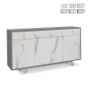 Buffet moderne 3 portes 3 tiroirs pour salon et cuisine Dalgo Catalogue