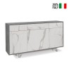 Buffet moderne 3 portes 3 tiroirs pour salon et cuisine Dalgo Choix