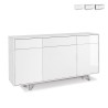 Buffet moderne 3 portes 3 tiroirs pour séjour/cuisine Valdi Promotion