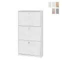 Meuble à chaussures slim 3 portes, capacité 7 paires, design moderne Kopen Réductions