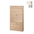 Meuble à chaussures slim 3 portes, capacité 7 paires, design moderne Kopen Promotion