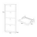 Meuble à chaussures slim design moderne 4 portes 10 paires Pica 