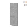 Meuble à chaussures d'entrée design moderne et slim 5 portes pour 12 paires de chaussures Lita Promotion