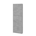 Meuble à chaussures d'entrée design moderne et slim 5 portes pour 12 paires de chaussures Lita 