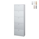 Meuble à chaussures design moderne gain de place 5 abattants pour 25 paires Mond Promotion