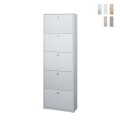 Meuble à chaussures design moderne gain de place 5 abattants pour 25 paires Mond Promotion