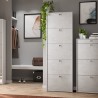 Meuble à chaussures design moderne gain de place 5 abattants pour 25 paires Mond Prix