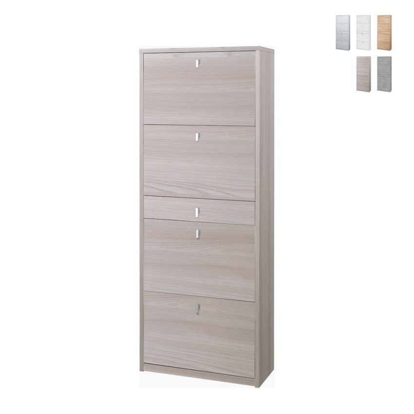 Meuble à chaussures 4 portes avec tiroir 20 paires design moderne Guty Offre