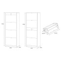 Meuble à chaussures 4 portes avec tiroir 20 paires design moderne Guty 