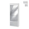Armoire à chaussures avec miroir 4 portes pour 20 paires Glimt Promotion