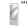 Armoire à chaussures avec miroir 4 portes pour 20 paires Glimt Caractéristiques