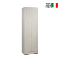 Armoire colonne de rangement multifonction avec porte et 2 étagères Gander Catalogue