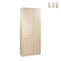 Armoire polyvalente 6 étagères avec tiroir 3 portes WIlton Promotion