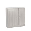 Armoire polyvalente salon bureau 2 portes 4 niches tiroir Kyn Choix