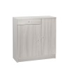 Armoire polyvalente salon bureau 2 portes 4 niches tiroir Kyn Choix