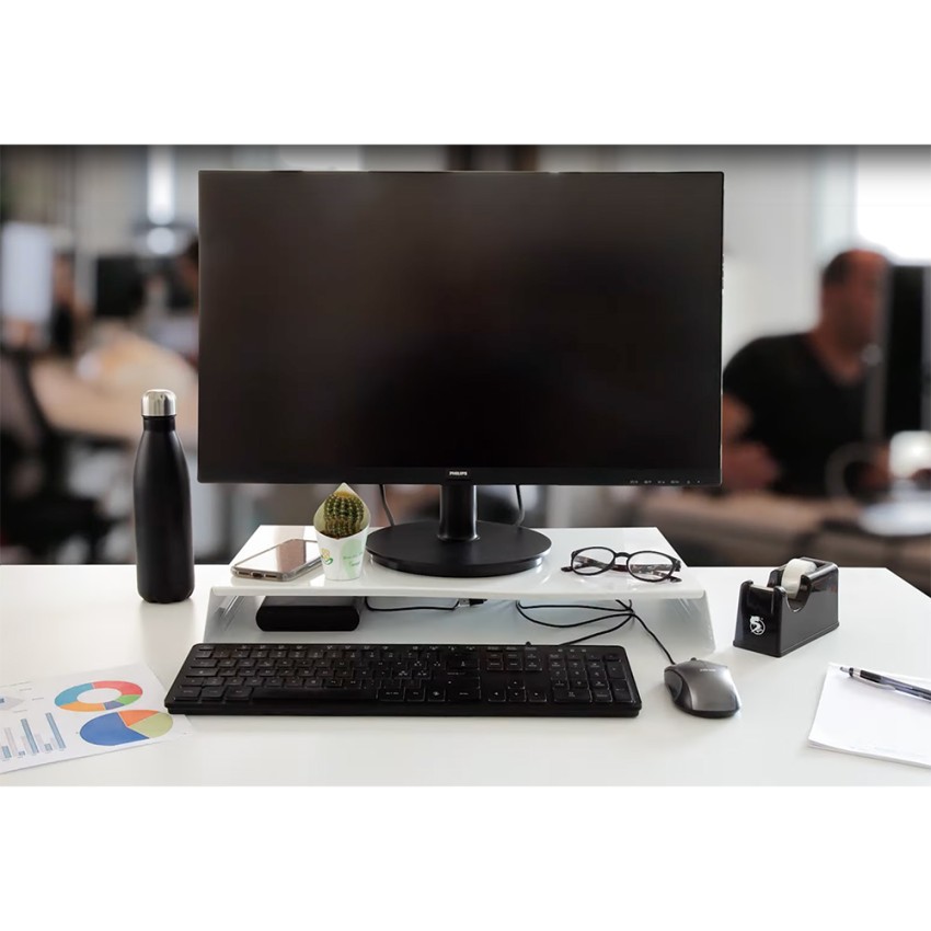 Plan Plus Support de moniteur PC portable de bureau en acier