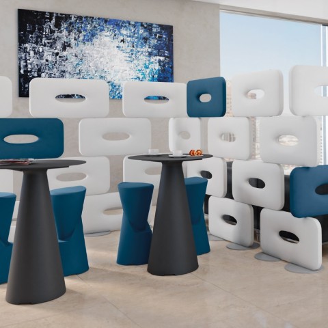 Table ronde d'extérieur au design moderne pour bar de restaurant Tiffany Round Low