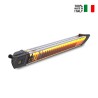 Chauffage Infrarouge Intérieur Extérieur Télécommande Prise Schuko Iris 1200W Remises