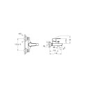 Mitigeur bain-douche mural 2 voies laiton chromé Win S VitrA Vente