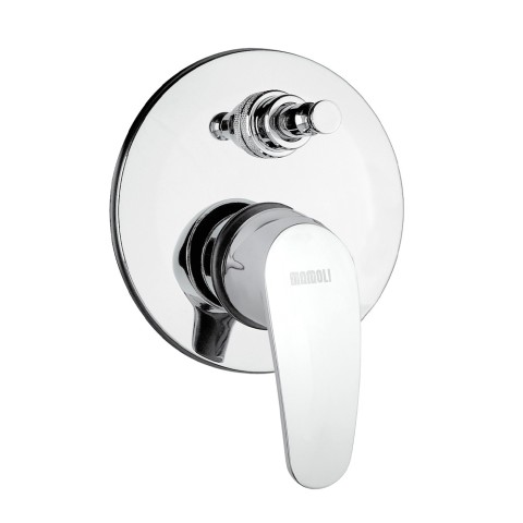 Mitigeur de douche chromé encastré à 2 voies avec inverseur Cesare Mamoli Promotion
