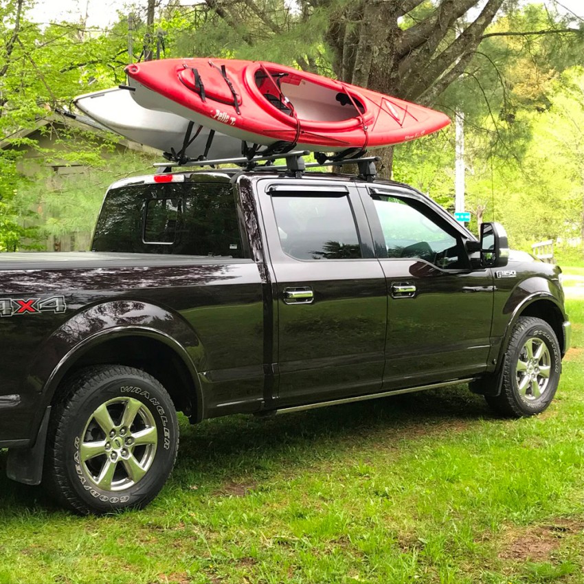 Telakeni Lot de 4 barres de toit J-Bar pour kayak, support de canoë pour  SUV, voitures, camions, jeeps : : Sports et Plein air