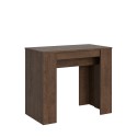 Table Console design extensible avec rallonges 90x48-308cm en bois Basic Noix Offre